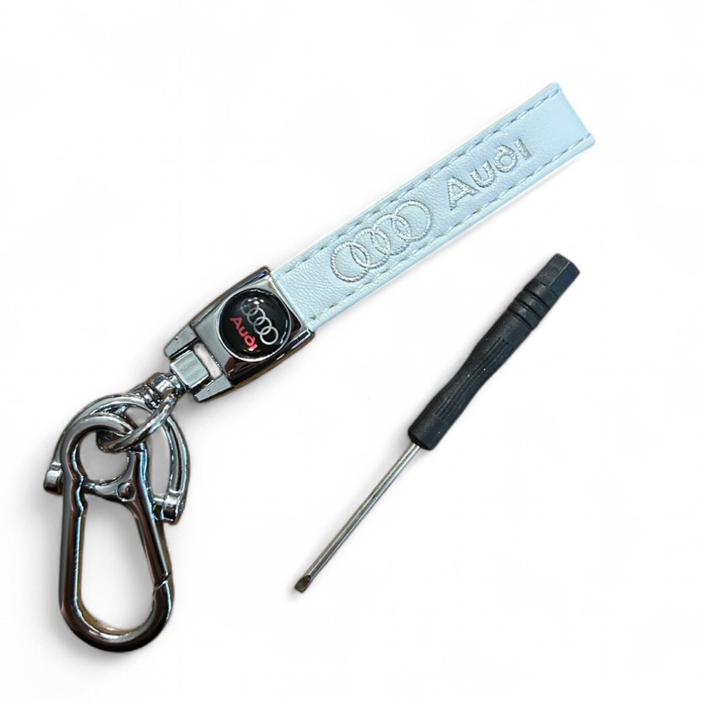 WHITE Audi keychain